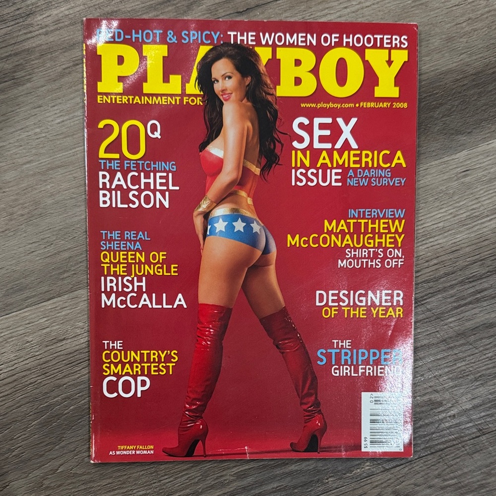FEBRUARY 2008 PLAYBOY MATTHEW McCONAUGHEY INTERVIEW RACHEL BILSON HOOTERS